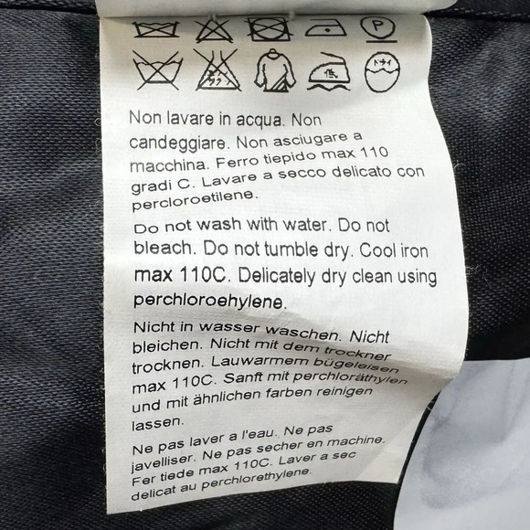 Marina Rinaldi Wool Pea Coat 23 US 14 Long Duster Black High Collar Belted Maxi - Picture 11 of 11